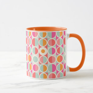 Mug Motif circulaire rose chaud