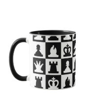 Motif classique de tableau d'échec noir et blanc