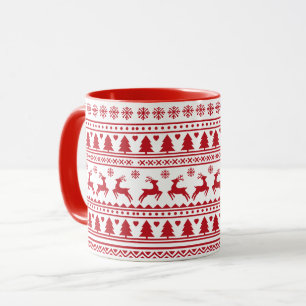 Mug Motif classique scandinave de Noël