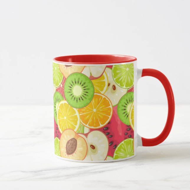 Mug Motif coloré de fruit d'amusement (Droite)