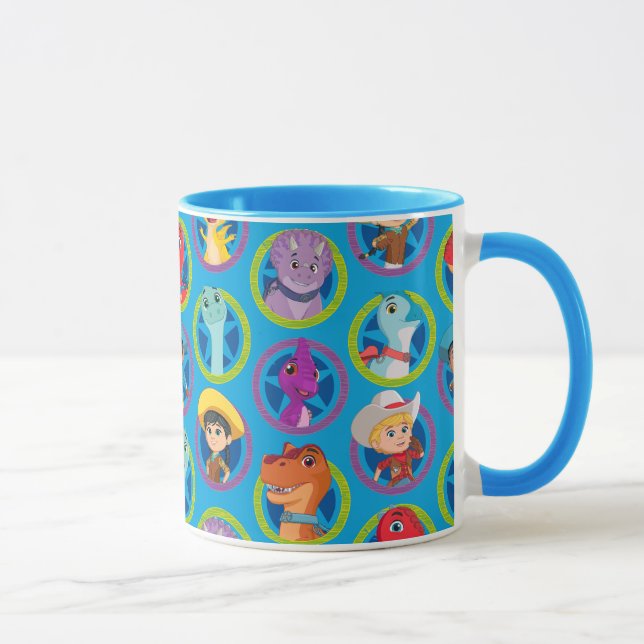 Mug Motif coloré Dino Ranch (Droite)