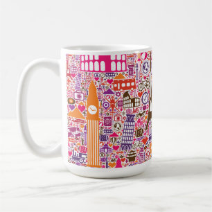 Mug Motif coloré du monde