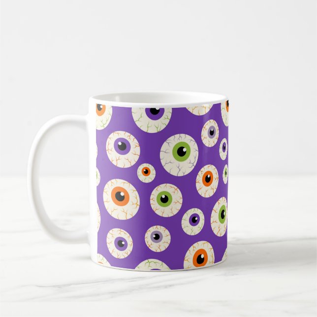 Mug Motif coloré Halloween Eyeballs (Gauche)