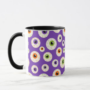 Mug Motif coloré Halloween Eyeballs