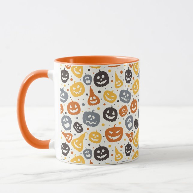 Mug Motif coloré Jack-O'-Lantern (Gauche)