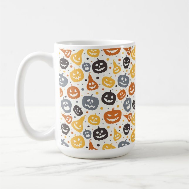 Mug Motif coloré Jack-O'-Lantern (Gauche)