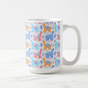 Mug Motif coloré lumineux d'alpaga