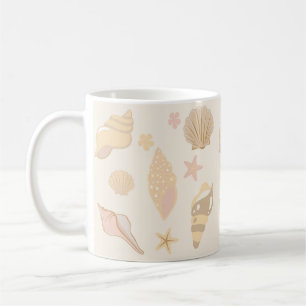 Mug Motif Coquilles Beige