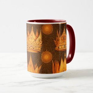 Mug Motif Couronnes Dorées