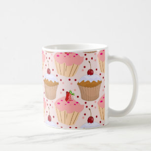 Mug Motif Cupcake rose