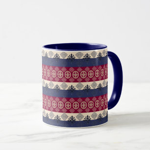Mug Motif d'Afrique ethnique avec symboles Adinkra