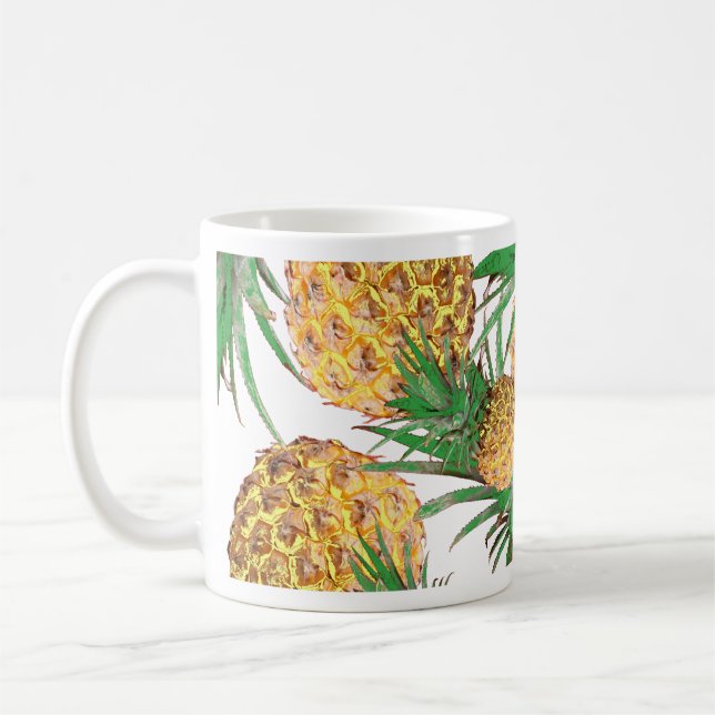 Mug Motif d'ananas tropical délicieux (Gauche)