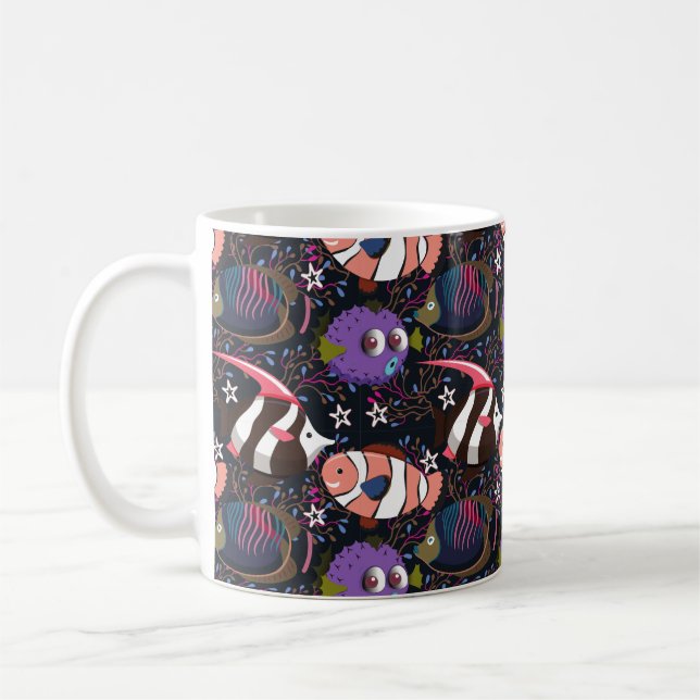 Mug Motif d'animaux aquatiques | vie sous-marine océan (Gauche)