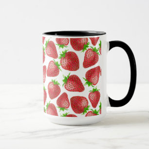 Mug Motif d'aquarelle de fraises