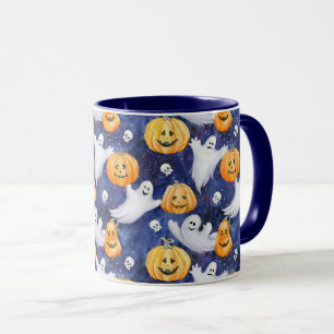 Mug Motif d'aquarelle Halloween