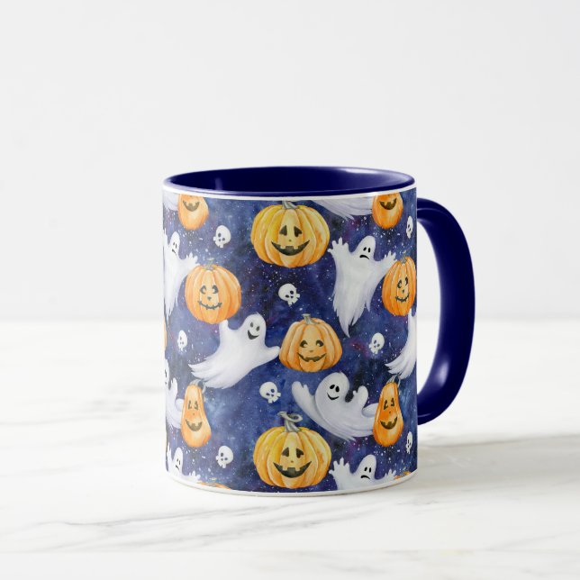 Mug Motif d'aquarelle Halloween (Devant droit)