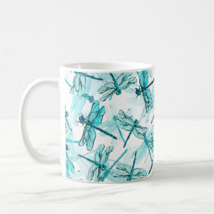 Mug Motif d'aquarelle transparente avec élégante libel