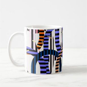 Mug Motif d'art algorithmique coloré