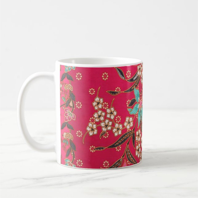Mug Motif d'art batik indonésien (Gauche)