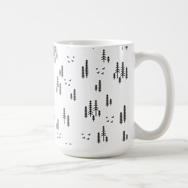 Mug Motif d'art de Forest Line (Droite)