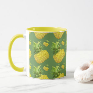 Mug Motif de Ananas Tropical: Art de Fruit d'Été