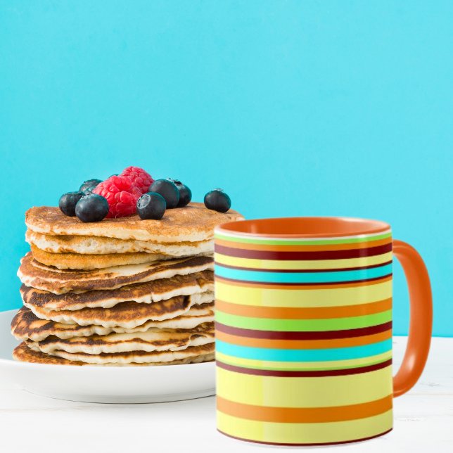 Mug Motif de bande coloré Customisé Designer (Créateur téléchargé)