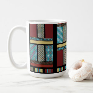 Mug Motif de bande de blocs mexicain 1