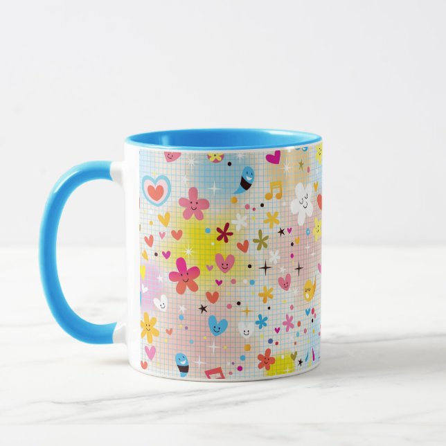 Mug motif de bande dessinée d'amusement (Gauche)