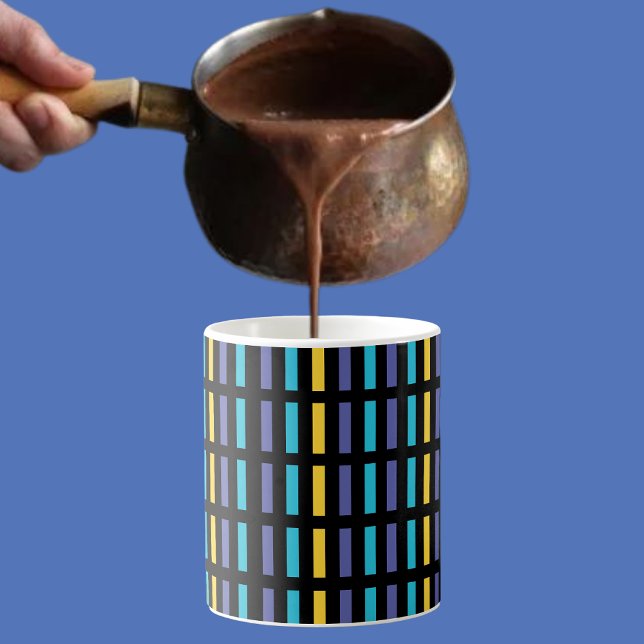 Mug Motif de bandes Abstraites (Créateur téléchargé)