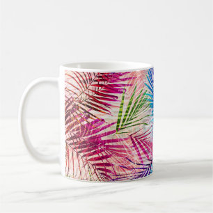 Mug Motif de basculement Feuilles d'aquarelle Abstrait