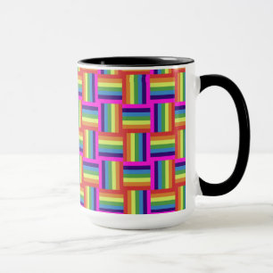 Mug Motif de bloc arc-en-ciel coloré