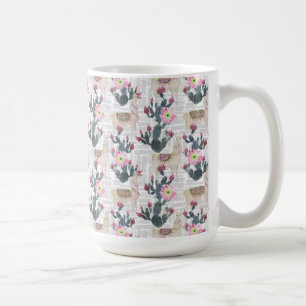 Mug Motif de cactus d'aquarelle