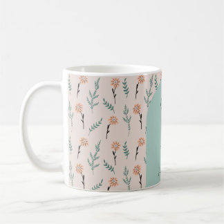 Mug Motif de camomille florale