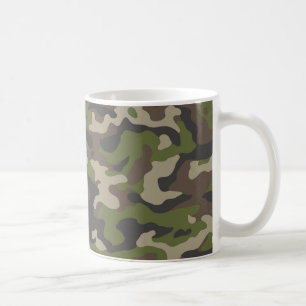 Mug Motif de camouflage vert