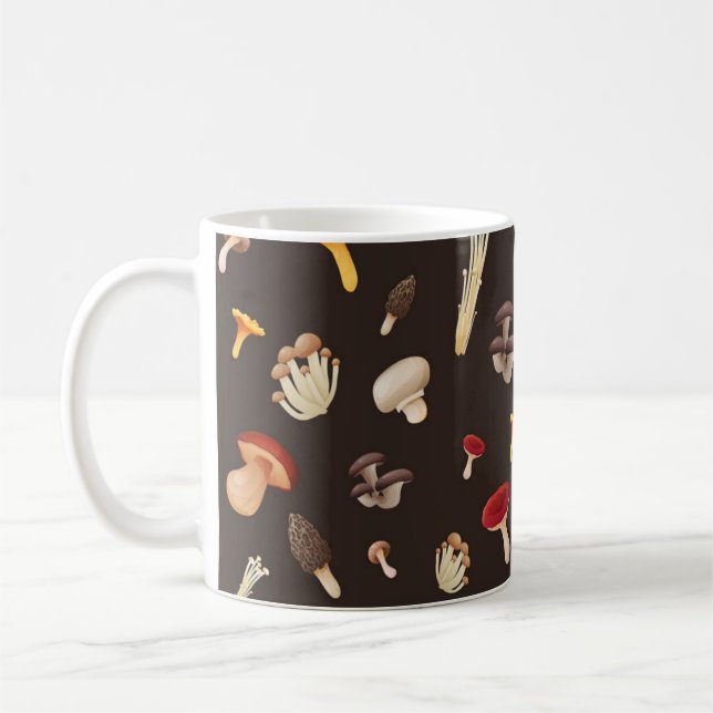 Mug Motif de champignons (Gauche)
