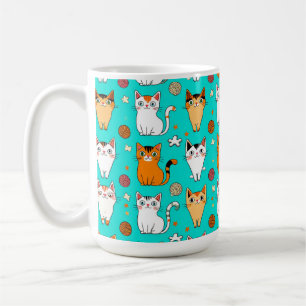 Mug Motif de chat mignon avec des chats colorés et des