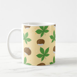 Mug Motif de châtaignes - Influence d'automne