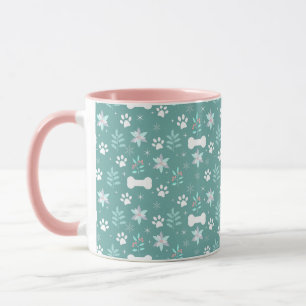 Mug Motif de chiens et d'os de vacances