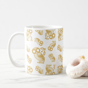 Mug Motif de chouette athénienne de la Grèce antique 