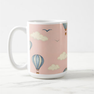Mug Motif de ciel en montgolfière chaud rêveur