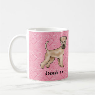 Mug Motif de coeur de chien d'amour de chien roux douc