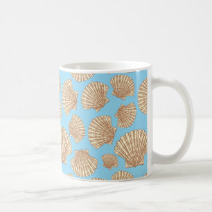 Mug Motif de coquillage de style Vintage