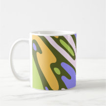 Motif de coup de pinceau diagonal Olive et Lavande