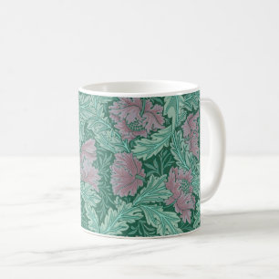 Mug Motif de couronne rouge et verte (par William Morr