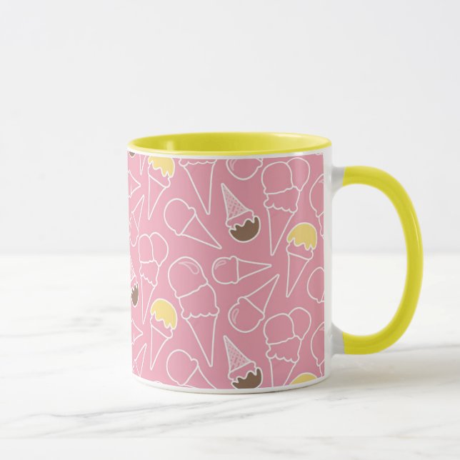 Mug Motif de crème glacée d'été (Droite)