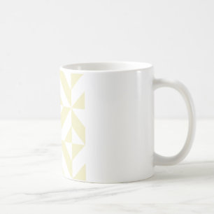 Mug Motif de cube géométrique or pâle