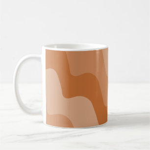 Mug motif de dégradé des vagues océaniques ondulées Br