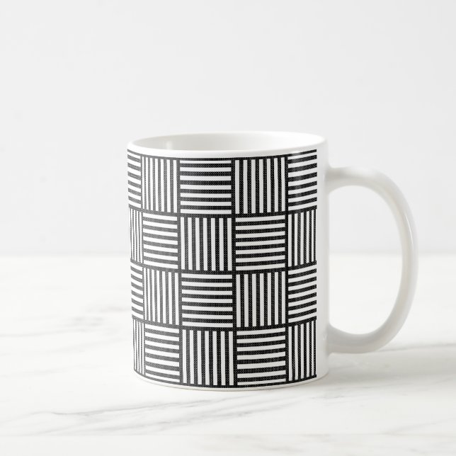 Mug Motif DE DIAMONDE NOIR ET BLANC D'ORIGINE (Droite)