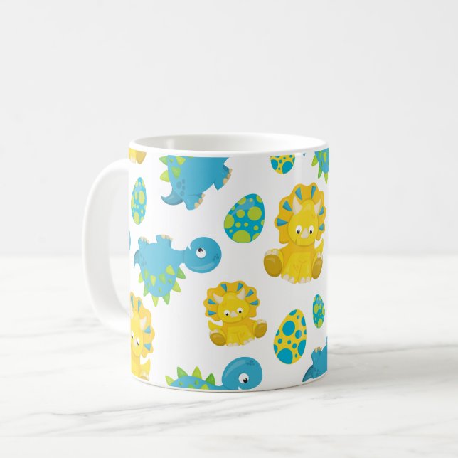Mug Motif De Dinosaures, Dinosaures Mignons, Baby Dino (Devant gauche)