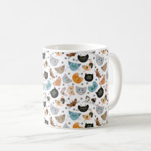 Mug Motif de diverses faces de chats